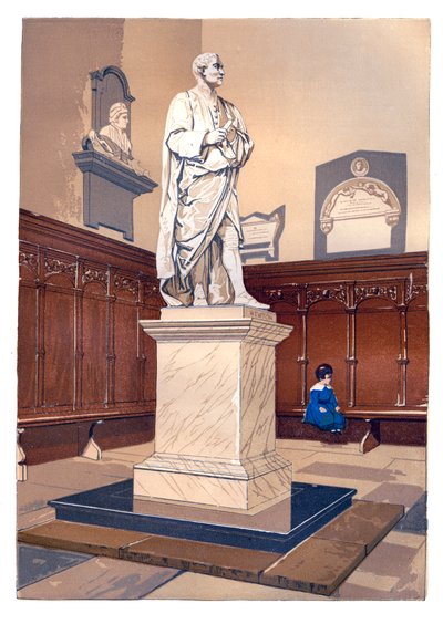Standbeeld van Sir Isaac Newton in de Kapel van Trinity College, Cambridge door Unbekannt
