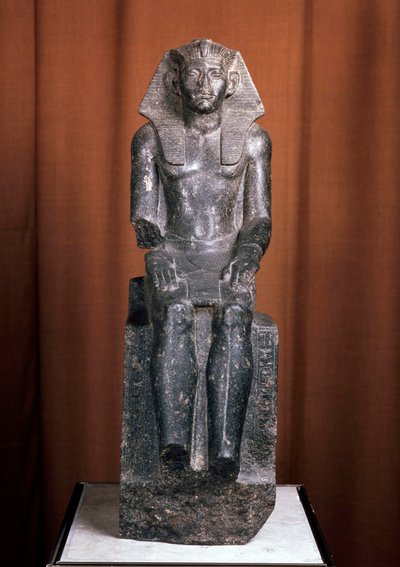 Beeld van de farao Amenemhat III, 19e eeuw v.Chr. door Unbekannt