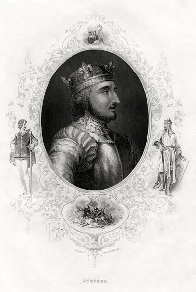 Stefanus, de laatste Normandische koning van Engeland, 1860 door Unbekannt