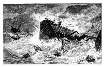 Storm, Balaclava, Oekraïne, ca. 1888 door Unbekannt