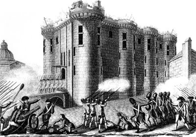 Bestorming van de Bastille door Parijzenaars geleid door de Grenadier Guards, 14 juli 1789, 1804 door Unbekannt