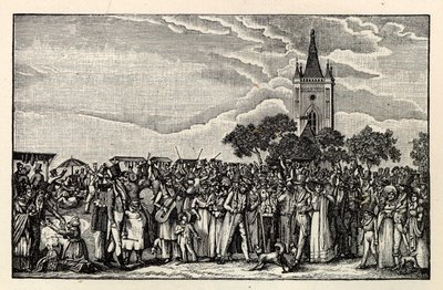 Stralau Vis Parade, ca 1865 door Unbekannt
