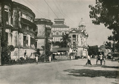 Strand Road, Rangoon. - Postkantoor, Imperial Bank of India. Douanehuis in de verte, 1900 door Unbekannt