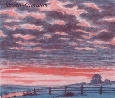 Strato-Cumulus - Een Dozijn van de Belangrijkste Wolkenvormen in de Lucht, 1935 door Unbekannt