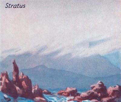 Stratus - Een dozijn van de belangrijkste wolkenvormen in de lucht, 1935 door Unbekannt