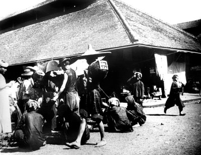 Straatscène, Saigon, 1900 door Unbekannt