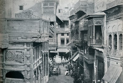 Straat in Lahore, de hoofdstad van de Punjab, ca. 1942 door Unbekannt