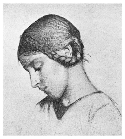 Studie voor St. Elizabeth van Hongarije, ca. 1895-1901 door Unbekannt