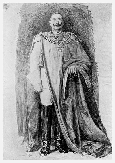 Studie voor het emaille portret van Keizer Wilhelm II van Duitsland, 1901 door Unbekannt