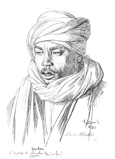 Studie van een Egyptische man, 1895 door Unbekannt