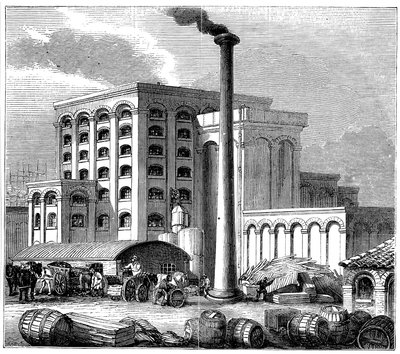 Suikerraffinaderij, Southampton, Engeland, geopend in 1851 door Unbekannt