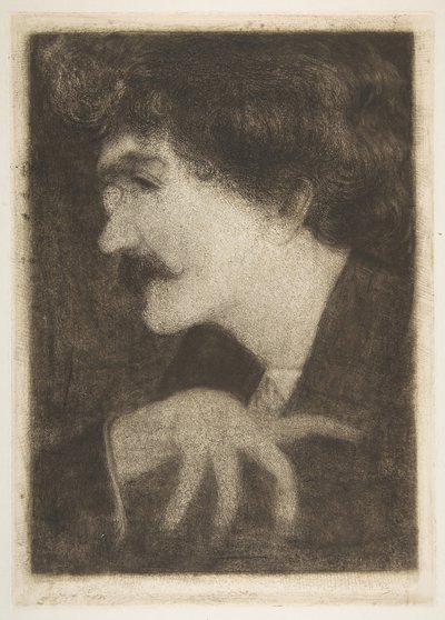 Suggestie door Whistler voor zijn Portret, 1870s door Unbekannt