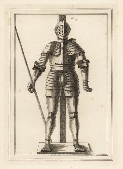 Harnas gemaakt voor koning Hendrik VIII op 18-jarige leeftijd in de Tower of London door Unbekannt