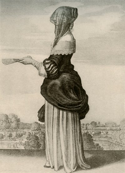 Zomer - Gebruikelijke zomerkleding van een Engelse dame, regering van Karel I door Unbekannt