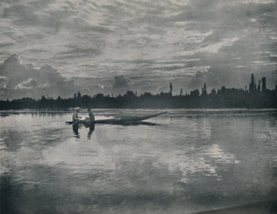 Zonsondergang op het Dalmeer, Kasjmir, 1936 door Unbekannt