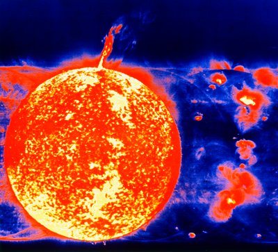 Zonnevlekken en zonnevlammen, 1973 door Unbekannt