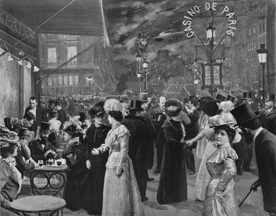 Sur Le Boulevard - Voor Het Café De La Paix door Unbekannt