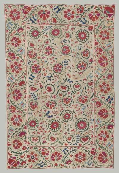 Suzani: gordijn of bedekking, ca. 1800 door Unbekannt