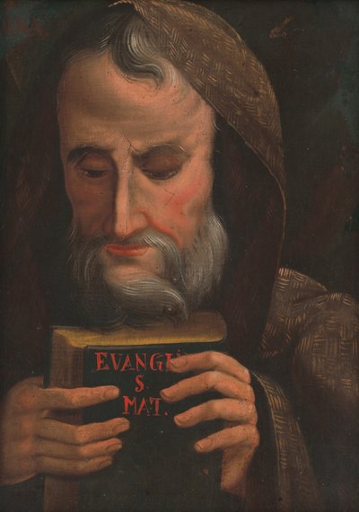 Heilige met evangelie door Unbekannt