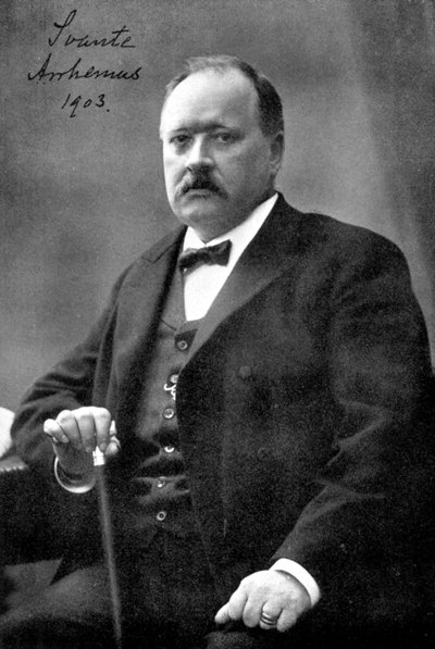 Svante Arrhenius 1859-1927, Zweedse natuurkundige en chemicus, 1903 door Unbekannt