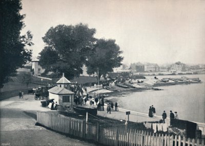 Swanage - Uitzicht op de stad en de zee, 1895 door Unbekannt