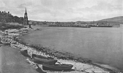 Swanage Bay en Pier, ca. 1910 door Unbekannt