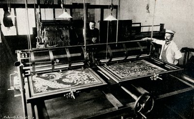 Szczepaniks elektrische kaartensnijmachine, c1903 door Unbekannt