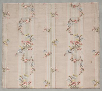 Taffeta Fragment, 1774-1793 door Unbekannt