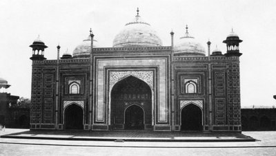 Taj Mahal moskee of masjid, Agra, India, 1916-1917 door Unbekannt