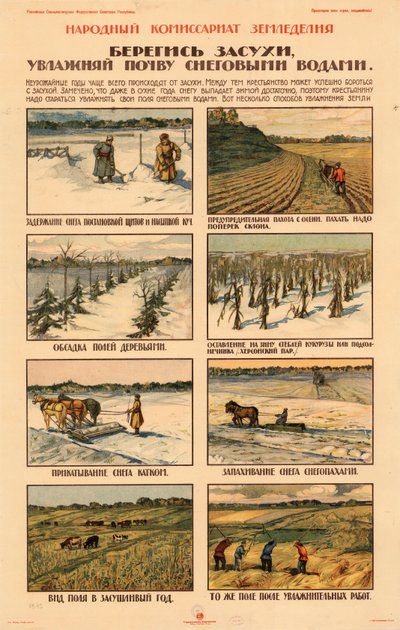 Neem voorzorgsmaatregelen tegen droogte, ca. 1920-1921 door Unbekannt