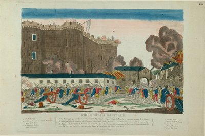 Inname van de Bastille op 14 juli 1789, 1789 door Unbekannt