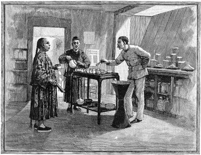 Thee proeven in China, 1888 door Unbekannt