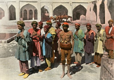 Teheran. Processie van Dervish Martelaren, 1900 door Unbekannt