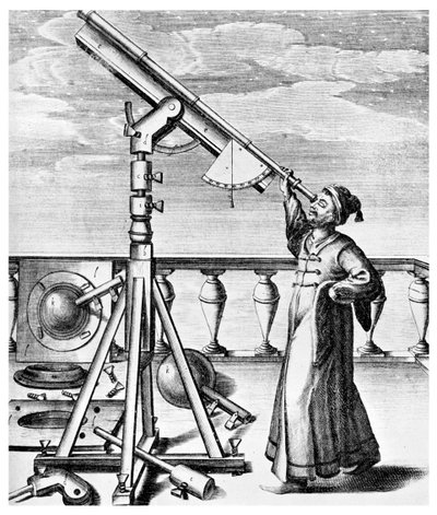 Telescoop uit Selenographia door Unbekannt