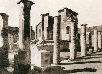 Tempel van Isis, Pompeii, Italië, ca. 1900s door Unbekannt