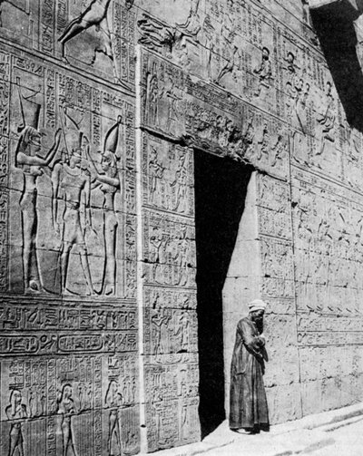 Tempel van Horus, Edfou, Egypte door Unbekannt