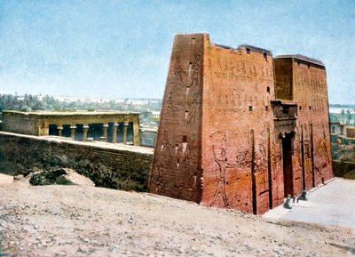 Tempel van Horus, Edfu, Egypte door Unbekannt