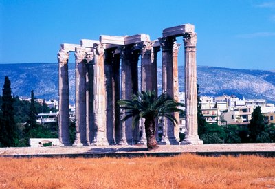 Tempel van de Olympische Zeus, Athene, Griekenland, 130 door Unbekannt