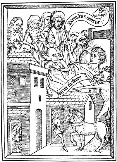 Verleiding tot hebzucht, ca. 1465, 1964 door Unbekannt