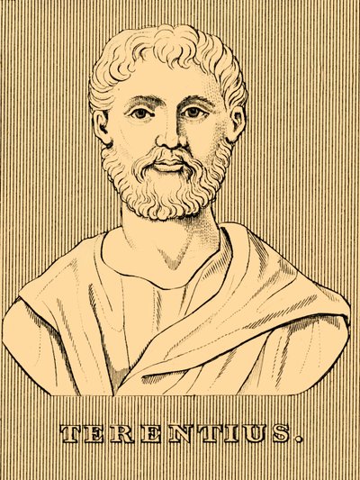 Terentius, ca. 195-159 v.Chr., 1830 door Unbekannt