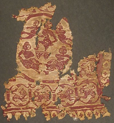 Textielfragment, Byzantijns, 4e-6e eeuw door Unbekannt