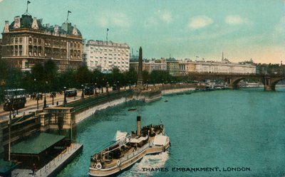Thames Embankment, Londen, c1910 door Unbekannt