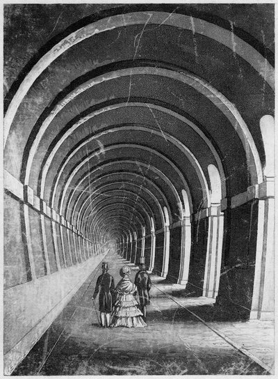 Thames Tunnel, Londen, midden 19e eeuw door Unbekannt