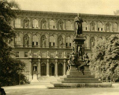 De Academie voor Schone Kunsten en Schiller Monument, Wenen, Oostenrijk, ca. 1935 door Unbekannt