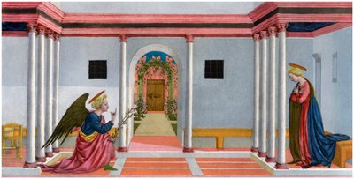 De Annunciatie, ca. 1445 door Unbekannt