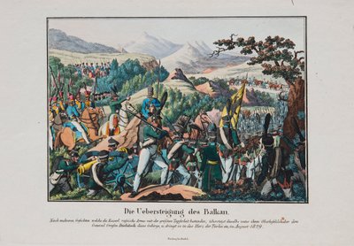 Het Leger van Graaf Ivan Ivanovitsj Diebitsch die de Balkan Oversteekt door Unbekannt