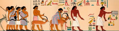 De aankomst van een stam Semitische nomaden in Egypte, 1895 v.Chr., 1903 door Unbekannt