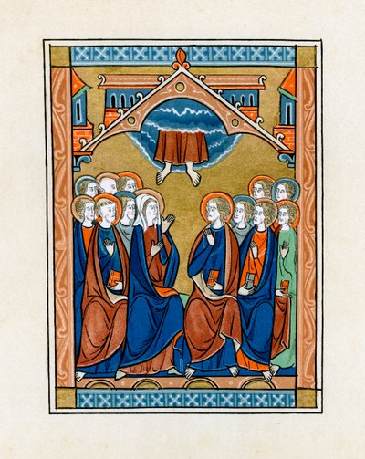 De Hemelvaart, 1250-1260 door Unbekannt