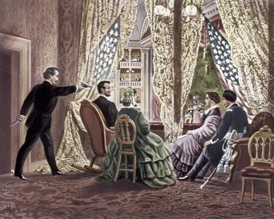 De Moord op Abraham Lincoln, 1865 door Unbekannt
