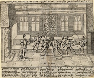 De Moord op de Hertog van Guise, 1588 door Unbekannt